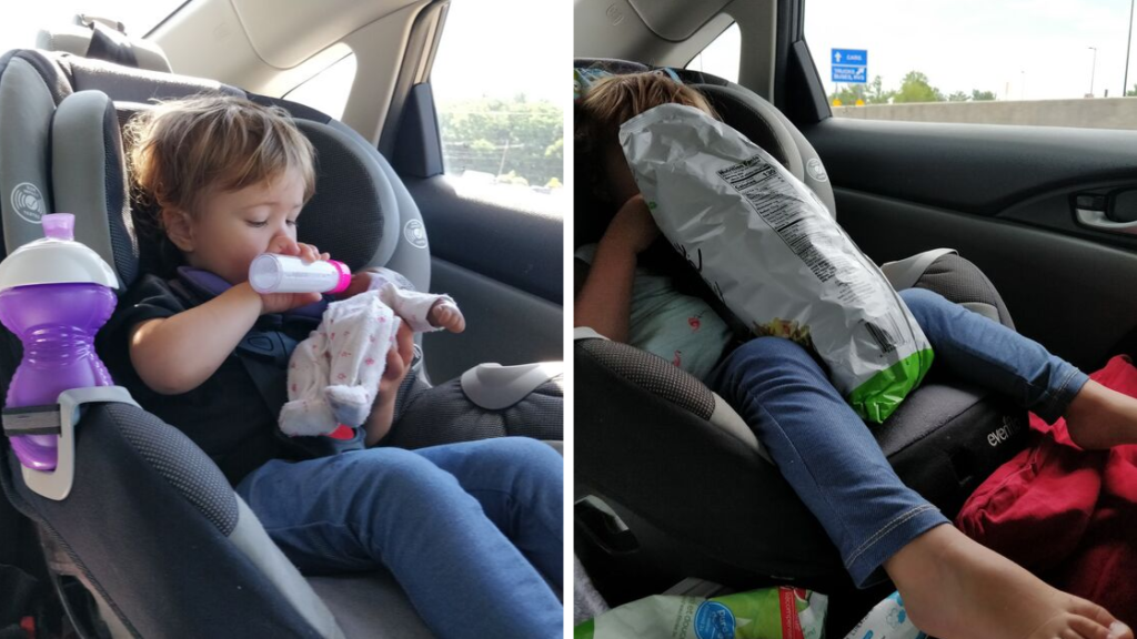 Road Trip Tips - Toddler in car seat
